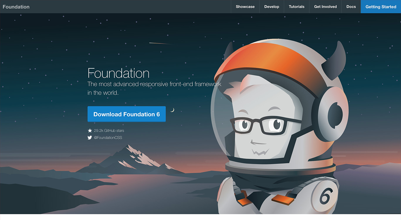 Foundationのページのスクリーンショット